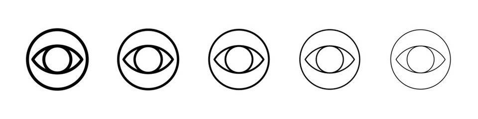 Eye icon Vector logo sign