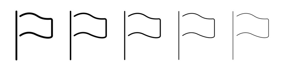 Flag icon Vector logo sign