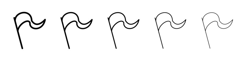 Flag icon Vector logo sign