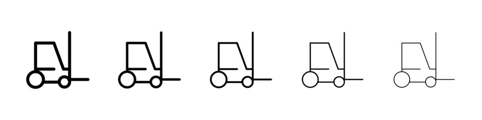 Forklift icon Vector logo sign