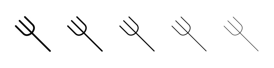 Fork icon Vector logo sign