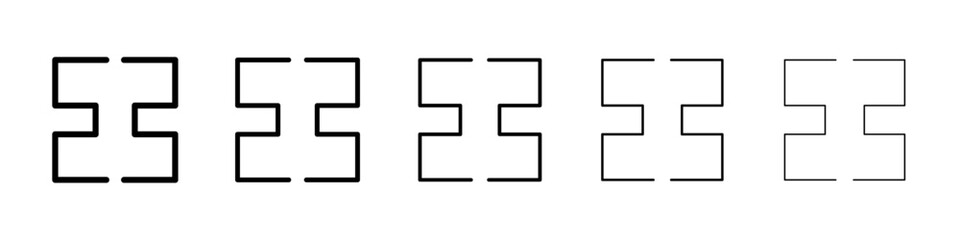 Fototapeta premium Icbc icon Vector logo sign