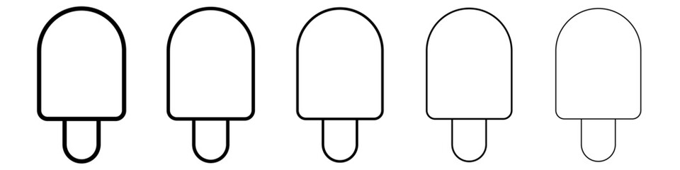 Ice cream icon Vector logo sign