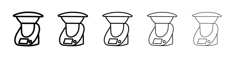 Juicer machine icon Vector logo sign