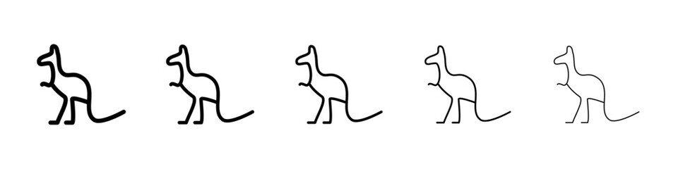 Kangaroo icon Vector logo sign