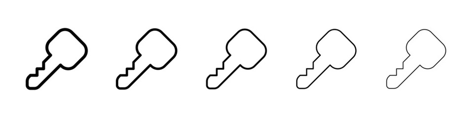 Key icon Vector logo sign