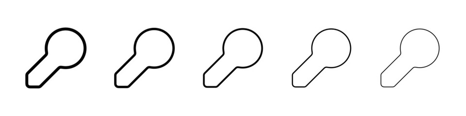 Key icon Vector logo sign