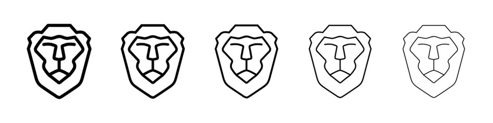 Lion icon Vector logo sign