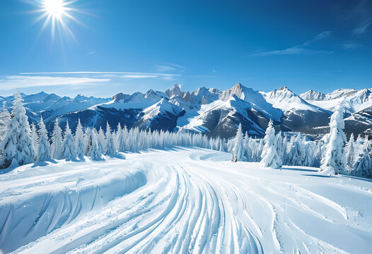 Majestic Colorado mountain summit under clear blue sky