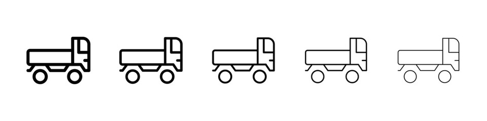 Lorry icon Vector logo sign