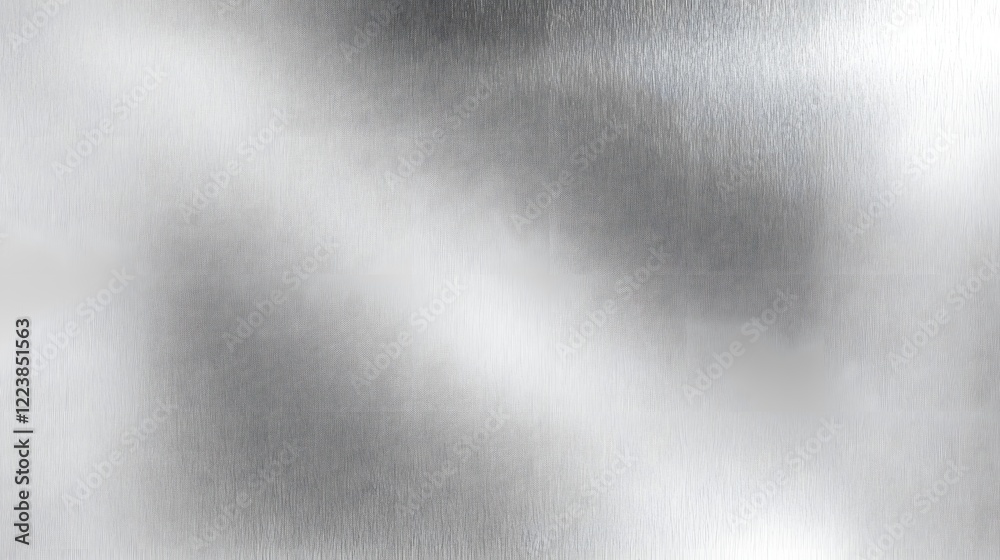 Poster Smooth metallic silver gradient background with fine grain texture and gentle light reflections creating a sophisticated and minimalist design concept that is perfect for high end premium