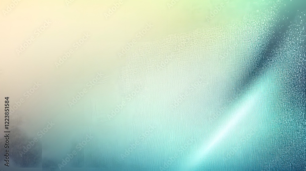 Poster Elegant turquoise green gradient backdrop featuring soft glowing light leaks and a textured grainy surface perfect for digital and print media applications such as graphic designs
