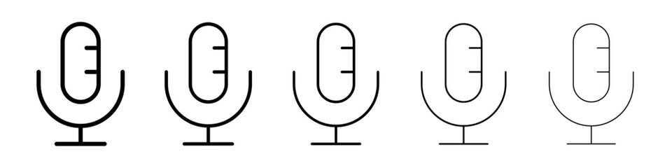 Microphone icon Vector logo sign
