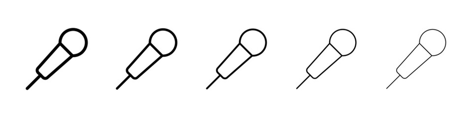 Microphone icon Vector logo sign