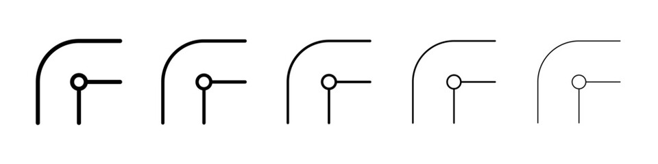 Node round icon Vector logo sign