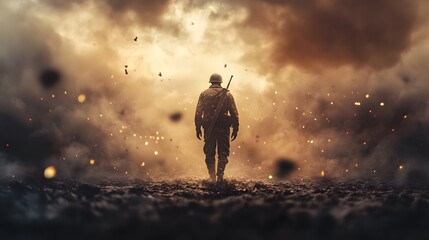 Valor in Battle: A Soldier's Commitment