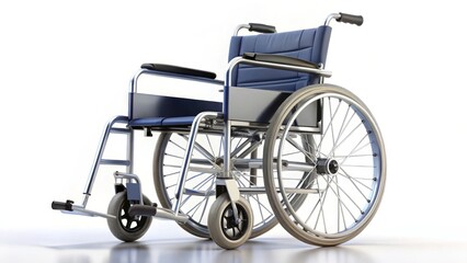 Fototapeta premium Wheelchair on White Background
