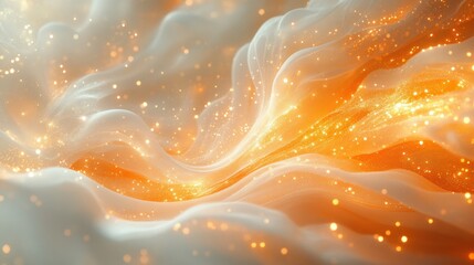 Golden Bokeh Lights Abstract Background for Celebration and Decoration