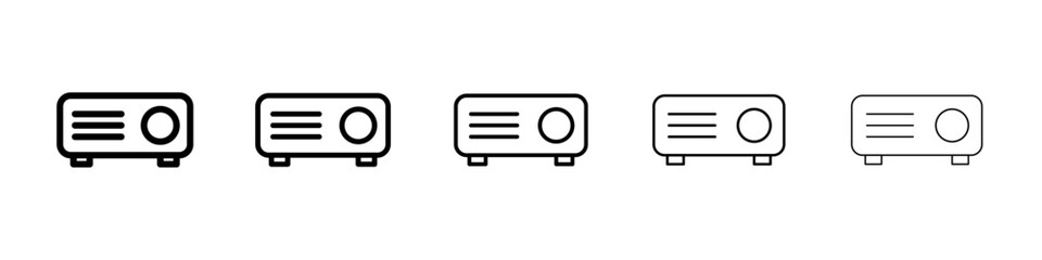 Projector icon Vector logo sign