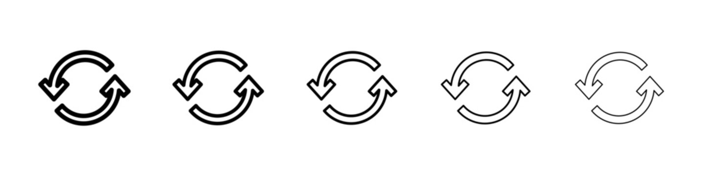 Repeat icon Vector logo sign