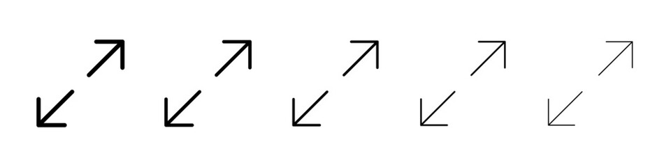 Fototapeta premium Scale up icon Vector logo sign