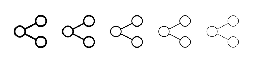 Sharing icon Vector logo sign