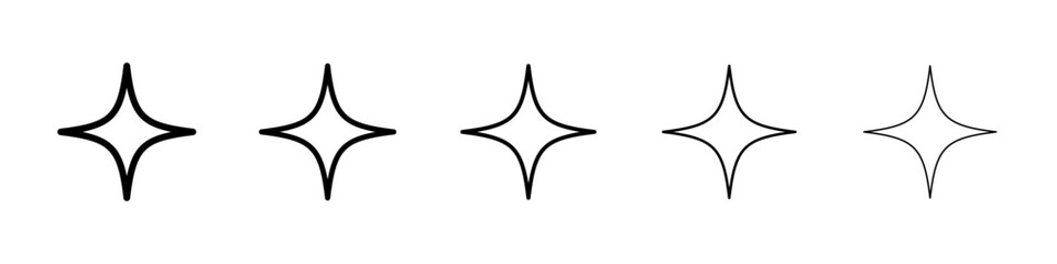 Shine icon Vector logo sign