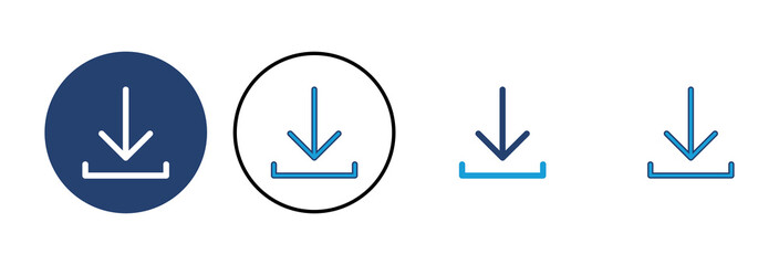 Download icon vector. Download vector icon