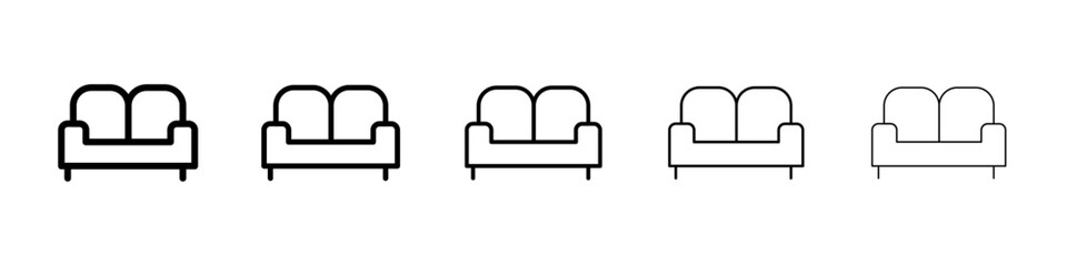 Sofa icon Vector logo sign