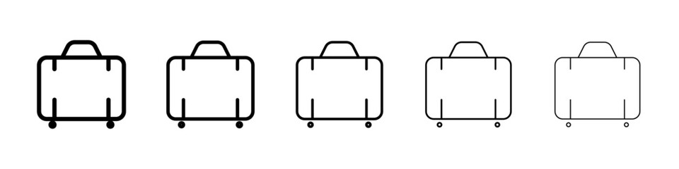 Suitcase icon Vector logo sign