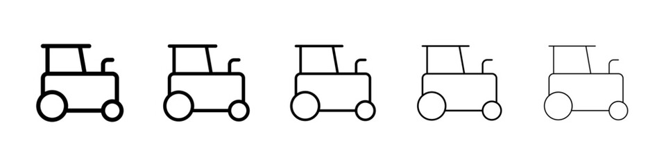 Tractor icon Vector logo sign