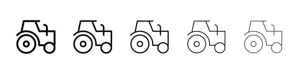 Tractor icon Vector logo sign
