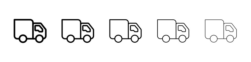 Truck icon Vector logo sign
