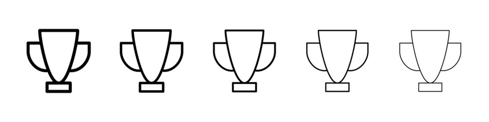 Trophy icon Vector logo sign