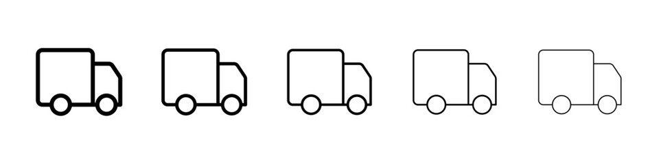Truck icon Vector logo sign