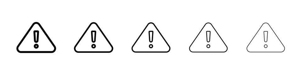 Warning icon Vector logo sign