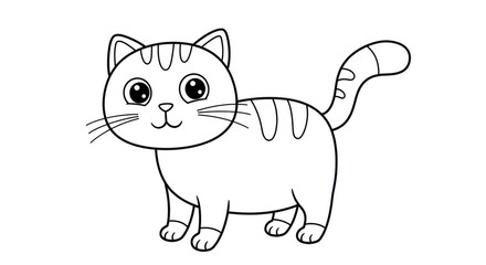 Coloring Page Simple Illustrations for Kids Books/Coloring Books.