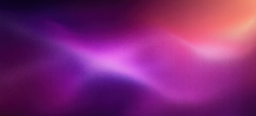 Fototapeta premium Vibrant Purple Pink Gradient Background with Grainy Texture for Banner Header Poster Wallpaper Design