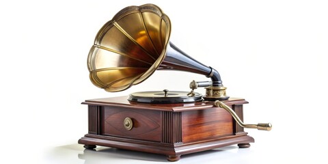 Antique Gramophone with Horn