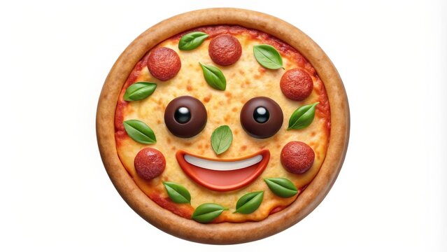 Smiling Pizza Face