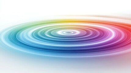 Abstract Colorful Swirling Vortex Background Dynamic Circular Rainbow Design Energy Ripple Effect
