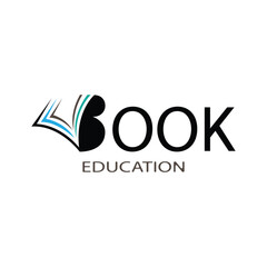 book logo design vector illustration