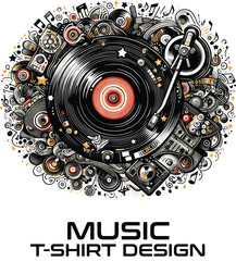 Obraz premium Music Vector Logo Design