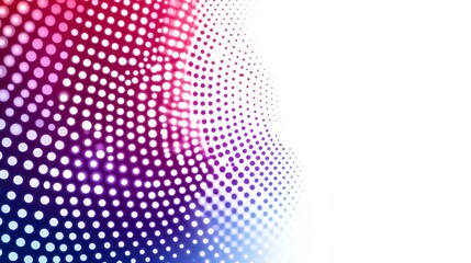 Abstract Pink Purple and Blue Dotted Halftone Background Design