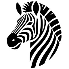 Zebra logo silhouette © Breck