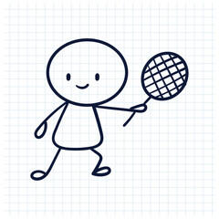 stick man sketch design illustration