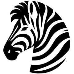 Zebra logo silhouette