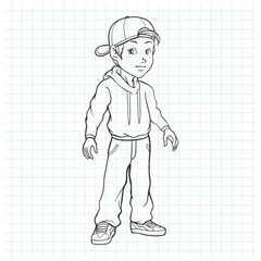 sketch of children design illustration