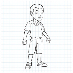 sketch of children design illustration