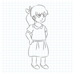 sketch of children design illustration